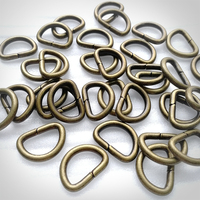 Boucles en métal soudées en laiton antique classique vintage, forme D, sans nickel, 13/16/20/26 mm, pour sacs, ceintures et portefeuilles