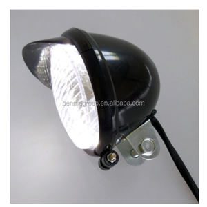 De la vieja escuela helicóptero bicicleta de la lámpara de la cabeza Vintage estilo Cafe Racer Chormed faro para mercado de América - Product Image 3