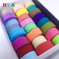 Faible MOQ, Grand Stock, Emballage de Détail, Élastique Pliable Uni Coloré pour Vêtements et Nœuds pour Cheveux