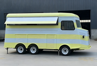Remorque de restauration mobile en gros pour usine, avec équipement de cuisine complet, barbecue robuste pour les vendeurs ambulants de brochettes