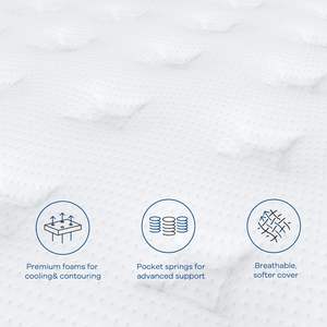 Healthy King Queen Roll Hotel Latex <span class=keywords><strong>Mlily</strong></span> Pillow Top en una caja de espuma Cama individual de alta calidad Colchón de resorte de memoria de tamaño completo - Product Image 5