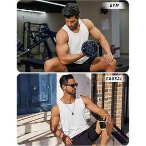 FOXA Men's Tank Top Quick Dry Sleeveless Athletic <b>Shirt</b> Gym Workout <b>Running</b> Beach Swim Muscle Tee Summer - Product Image 6