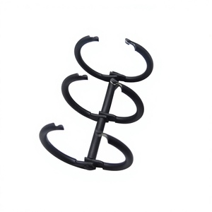 YIWANG Metal 1 Inch Black Desk Calendar <b>Circle</b> Loose Leaf Binder <b>Rings</b> - Product Image 2