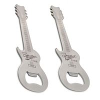 Ouvre-bouteilles époxy avec logo gravé personnalisé porte-clés ouvre-bouteille en forme de guitare porte-clés