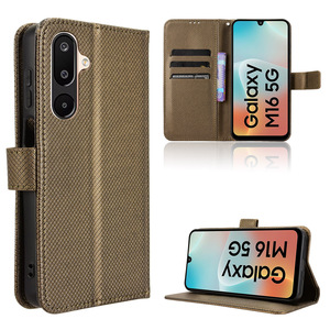Sang Trọng Mô Hình Kim Cương PU Da Lật Trường Hợp Bìa Với Dây Đeo Tay Chủ Thẻ Wallet Trường Hợp Điện Thoại Đối Với <span class=keywords><strong>Samsung</strong></span> <span class=keywords><strong>Galaxy</strong></span> M16 5G/F16 5G - Product Image 1