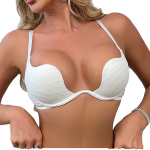 OEM Wholesale Plus Size Women's Sexy Seamless Underwire <b>Push</b>-<b>Up</b> Bra and <b>Bikini</b> Panty <b>Set</b> with Waist Detail - Product Image 1
