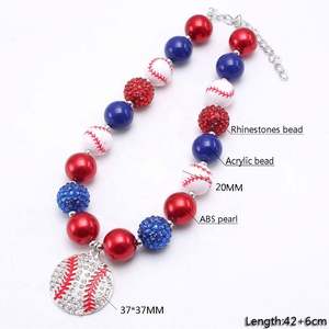 สร้อยคอเด็กรูปไข่อีสเตอร์สไตล์ยุโรปและอเมริกาชุดเพชรสร้อยคอลูกปัดสำหรับเด็กจี้การ์ตูนทำจากอัลลอย - Product Image 6