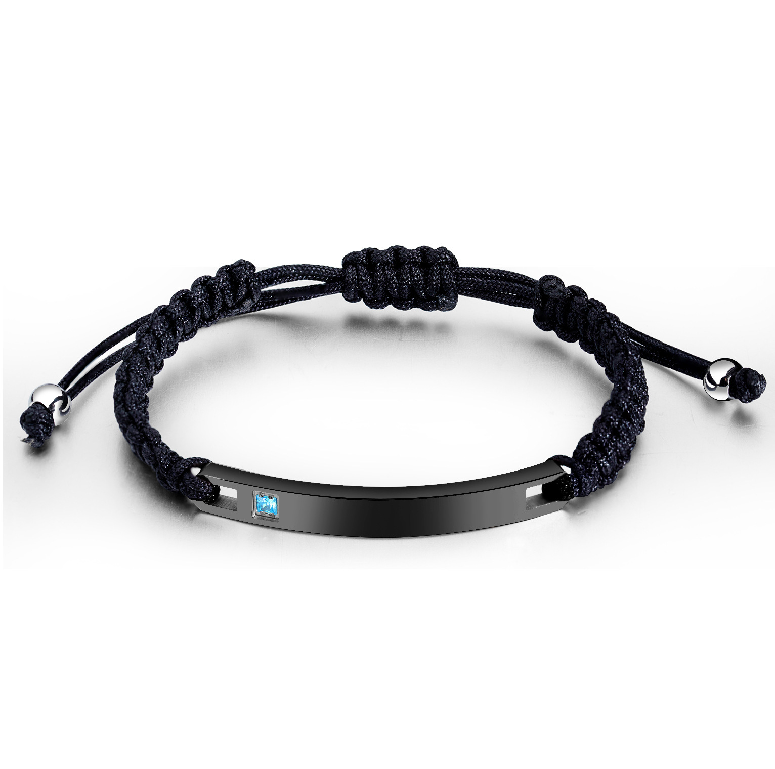 1014-black glossy men's style