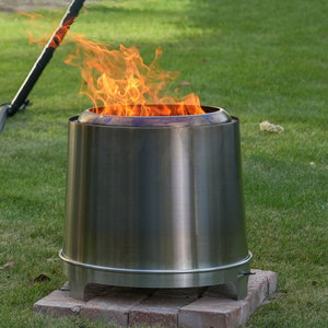 Estufa de Carbón Portátil Personalizada de Acero Inoxidable para Acampar, Fogatas, Fiestas en el Jardín, Barbacoas en el Patio, Brasero sin Humo - Product Image 1