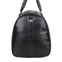 Sac bandoulière de voyage en cuir PU à motif serpent, style européen et américain, idéal pour les déplacements professionnels et les courts séjours, sac de sport à porter en bandoulière