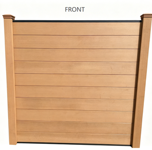 Clôture extérieure pour l'intimité, design haute confidentialité, <span class=keywords><strong>isolation</strong></span> acoustique, clôture de <span class=keywords><strong>jardin</strong></span>, panneaux de clôture WPC, composite bois-plastique - Product Image 2