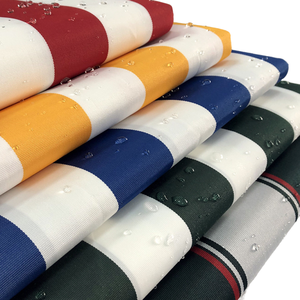 <span class=keywords><strong>Tissu</strong></span> Oxford imperméable 600D à rayures teintes en fil <span class=keywords><strong>pour</strong></span> chaise de plage et tente de parasol d'extérieur - Product Image 1