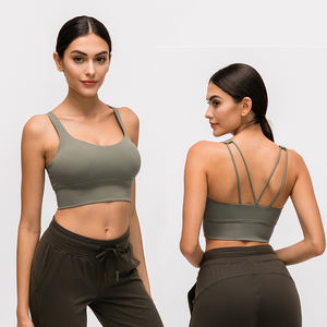 ¡Novedad de 2023! Cinturones de doble hombro con alineación de limón, reunión a prueba de golpes con almohadilla para el pecho, sujetador de Yoga con dobladillo inferior ensanchado - Product Image 5