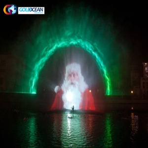 Grand écran d'eau coloré pour projecteur de films en piscine ou en lac - Product Image 3