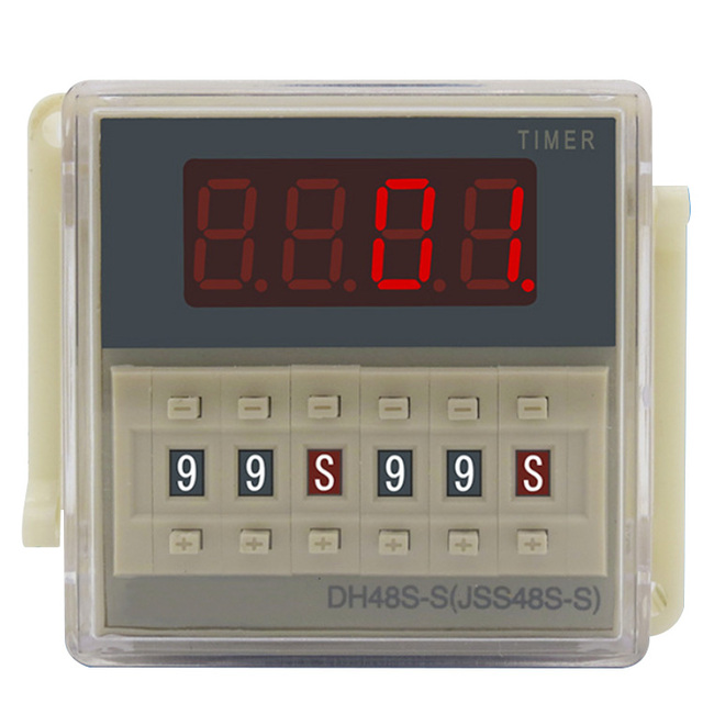 Factory Supply DH48S-S 5A 12v 24v 110V 220V 0.01s-99hour Repeat Cycle Time Relay