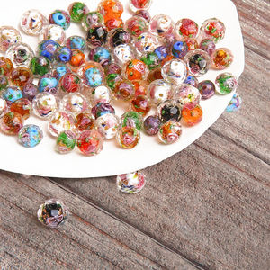 Perles en verre transparent pour la fabrication de bijoux, modèle 8 mm, multicolores, pour femmes - Product Image 3