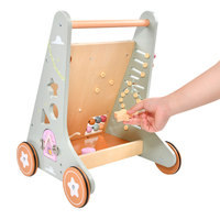 Porteur d'activités en bois pour bébé, multifonctionnel, Montessori, jouet à pousser, Xylophone, Engrenages, Labyrinthe, Apprentissage pour tout-petits, 20KG