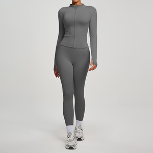Conjunto Deportivo de Cinco Piezas para <span class=keywords><strong>Yoga</strong></span>, Ajustado, Sólido, Ligero, de Secado Rápido, para Ejercicio al Aire Libre y Running, Modelo 7790 - Product Image 6
