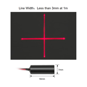 Module de <span class=keywords><strong>diode</strong></span> laser compact à croix rouge 635nm D7mm 0.5mW 1mW 5mW 10mW <span class=keywords><strong>3V</strong></span>, laser croisé de qualité industrielle haute précision pour l'indication - Product Image 3