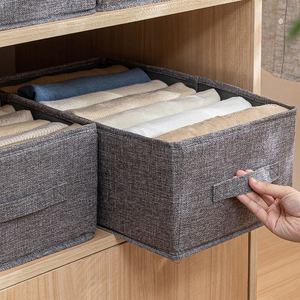 7 <b>Grids</b> Wardrobe Collapsible Clothes Organizer Closet Storage Wardrobe Clothes Organizer for Pants Jeans T-Shirts - Product Image 2
