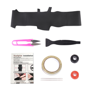 Nouveau design de couverture de <span class=keywords><strong>volant</strong></span> à coudre en cuir de voiture pour Toyota Camry <span class=keywords><strong>RAV4</strong></span> Hybrid Corolla Cross Avalon TRD - Product Image 6