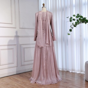<span class=keywords><strong>Robe</strong></span> <span class=keywords><strong>de</strong></span> <span class=keywords><strong>soirée</strong></span> simple beige Serene Hill LA73418 coupe trapèze avec écharpe, tenue <span class=keywords><strong>de</strong></span> mariage et <span class=keywords><strong>de</strong></span> fête modeste <span class=keywords><strong>pour</strong></span> femmes 2026 - Product Image 6