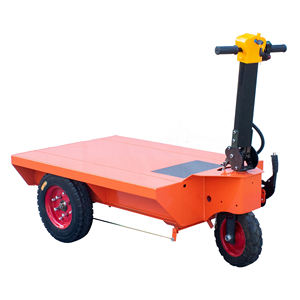 Xuyang थोक 600 किलोग्राम फ्लैटकार्ट 48v पावर हैंड ट्रक लॉजिस्टिक्स इलेक्ट्रिक ट्रॉली आउटडोर औद्योगिक कार्ट मूल्य - Product Image 1
