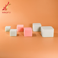 Vente d'usine - Pot en plastique mat carré avec couvercle, 5g, 10g, 15g, 30g, 50g, pour crème pour le visage, gel pour les ongles, cosmétiques, soins de la peau, conteneur personnalisé OEM/ODM