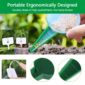 เครื่องหว่านเมล็ดพันธุ์ เครื่องปลูกต้นกล้า อุปกรณ์ปลูกแบบใช้มือ สำหรับปลูกแครอท ผักกาดหอม หญ้า และผักโขม - Product Image 3