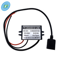 Convertisseur DC-DC Buck abaisseur de tension de 48/60/72Vdc à 5Vdc 3A 15W avec USB-A