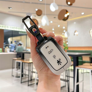 Funda <span class=keywords><strong>de</strong></span> Silicona y Aleación <span class=keywords><strong>de</strong></span> Zinc para Llaves <span class=keywords><strong>de</strong></span> Coche Maserati Levante Ghibli Levante Quattroporte, Anillo para Llaves, Llavero, Bolsa - Product Image 5