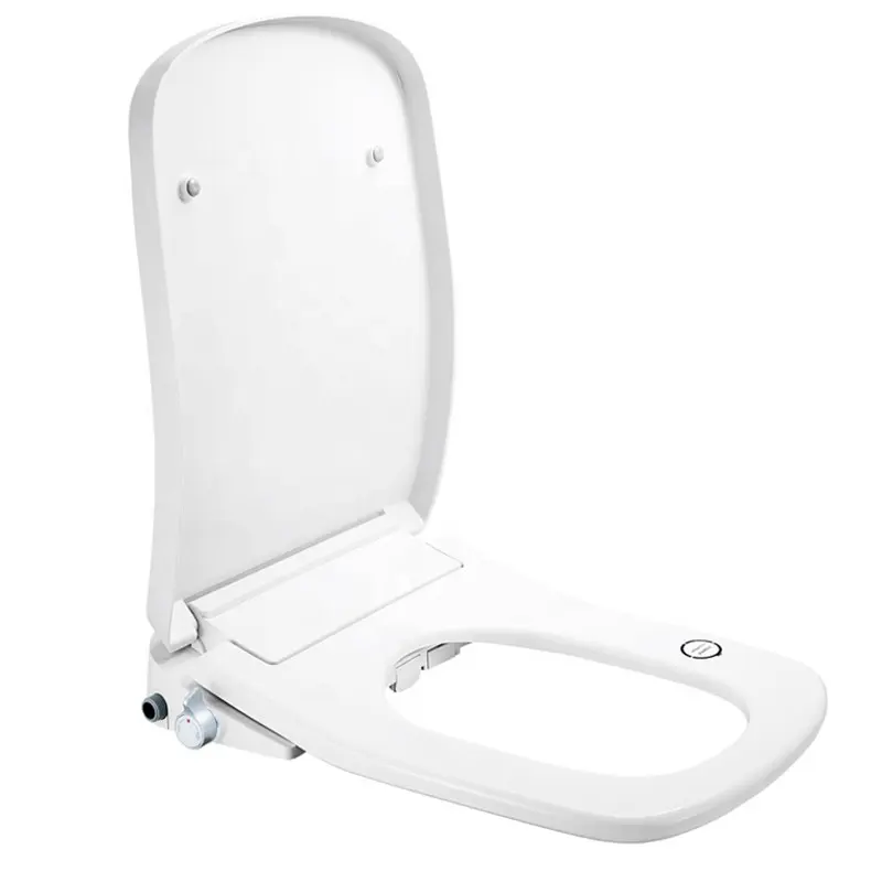 Badkamer Toilet Seat Cover Eenvoudige Installatie Bidet Attachment Non Elektrische Dual Nozzle Koud Water Soft Close Bidet Toilet Seat