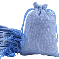 Pochette en jute multicolore, mini, avec cordon de serrage, pour mariage, fête, cadeau, sac à bijoux de Noël, style minimaliste, bricolage
