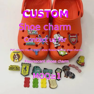 2025 dessin animé en caoutchouc souple <span class=keywords><strong>PVC</strong></span> XX chaussures breloques décorations accessoires logo chanter musique Hip-Hop Rock dos <span class=keywords><strong>plat</strong></span> chaussure breloque patchs - Product Image 5