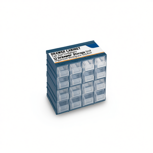TTAKE Drawer <b>Cabinet</b> Label Cab <b>Tool</b> Containers 12 Drawer <b>Storage</b> Unit Organized Workspace Solution - Product Image 1