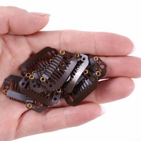 Perruques d'extension de cheveux, accessoires avec Clips et dos en silicone pour Extensions capillaires, outils, 28mm, 8 pièces