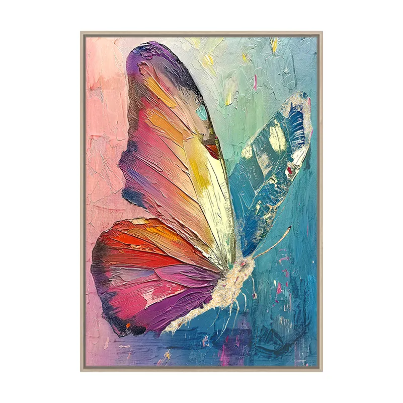 Couleur changeante papillon éclairé toile mur Art impression 16 "x 12" avec minuterie moderne œuvre décoration de la maison pour salon