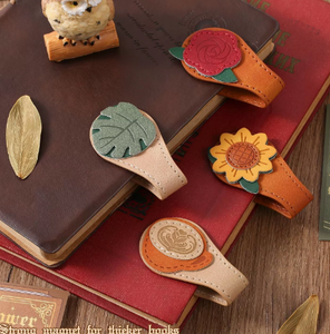 Marque-page en tissu tournesol avec bord cousu, réutilisable, cadeau, longueur 10 cm, design mignon de dessin animé - Product Image 3
