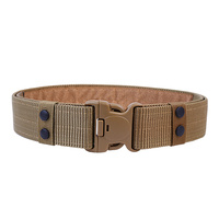Ceinture Tactique Molle en Nylon Oxford Noire pour Homme avec Boucle en Plastique, Équipement de Défense Personnelle de Sécurité