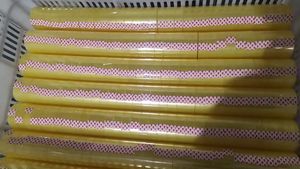 Băng keo văn phòng phẩm BOPP chống thấm nước, kích hoạt bằng nước, độ bám dính mạnh, màu cam, khổ 18mm 25mm 45mic, có sẵn kho - Product Image 6