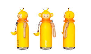 Vacío de acero inoxidable de doble pared <span class=keywords><strong>NiuNiu</strong></span> Botella de agua de 500ml con cabeza de animal suave desmontable para niños y adolescentes con asa - Product Image 5