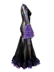 Costume de <span class=keywords><strong>sirène</strong></span> sombre d'Halloween 2026, maquillage de bal, cosplay de femme, robe longue de <span class=keywords><strong>sirène</strong></span>, tenue de performance, costume de jeu d'anime - Product Image 4