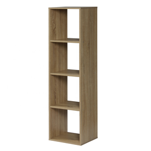 رف خشبي بـ 6 طبقات قابل للعكس، مكتبة مفتوحة بألوان متنوعة، أبيض، حجم ولون مخصص، ديكور للمنزل والمكتب - Product Image 6