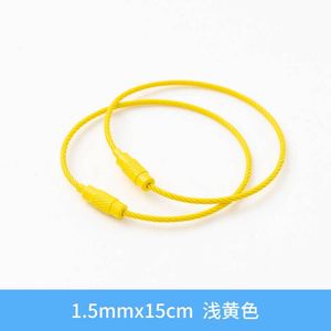 Porte-clés en câble d'acier inoxydable à verrouillage par vis, avec boucles de maintien, pour camping en extérieur, outil de suspension et attache de bagage - Product Image 5