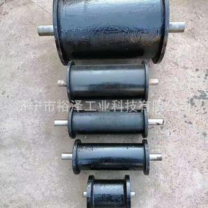 Rodillo de hierro fundido para transportador de cable de acero ferroviario, duradero para la industria minera y de energía - Product Image 2