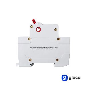 Interrupteur de coupure de charge Gloca 1P 25A 230V, montage sur rail DIN, 1 module - Product Image 4