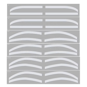 Plantilla de silicona desechable OEM cinta aerógrafo guía ceja auxiliar modelado plantilla Kit Pmu tatuaje ceja pegatina - Product Image 1