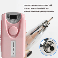 Perceuse à ongles en plastique ABS 30KRPM polisseuse à ongles électrique avec écran LCD Dm 101 polisseuse à ongles