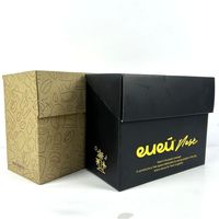 Boîte d'emballage de café en papier kraft portable personnalisé pour porte-gobelet à emporter et stockage de boissons