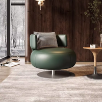 Canapé simple moderne de luxe Fauteuil de salon créatif rotatif pour salle à manger Salon Chambre à coucher Balcon Fauteuil de détente Design